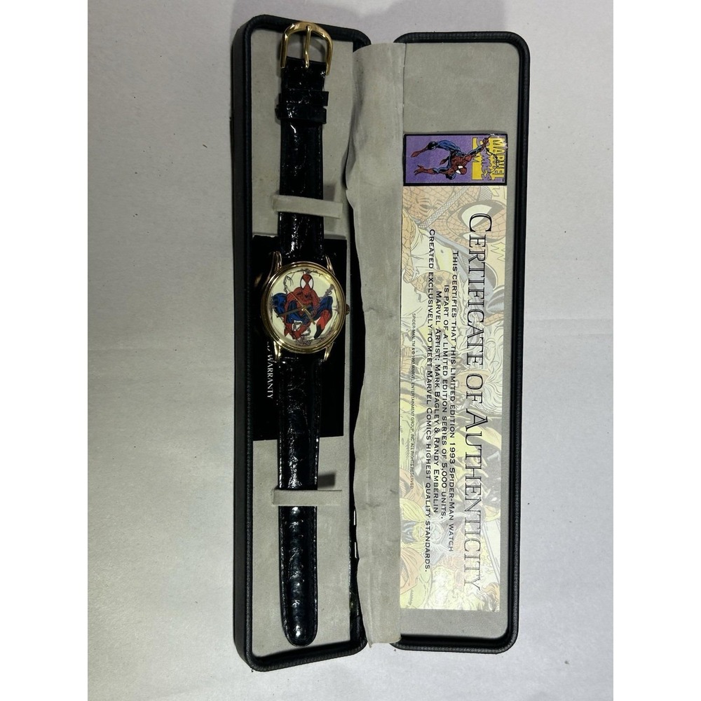 Rare Mens 1993 Marvel Spider-Man Watch Fantasma Limited Edition Numbered - Picture 2 of 7